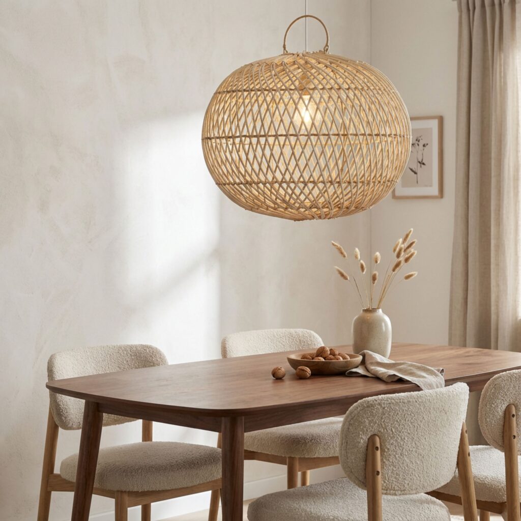 Pendant lamp Kaya - Rattan - Natural - 40Ø cm - PVB Collection