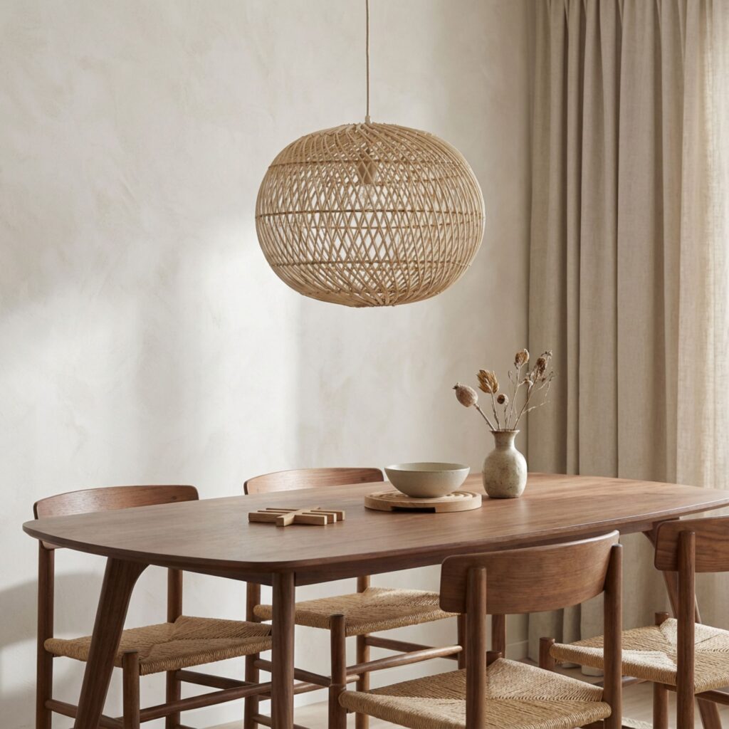Pendant lamp Kaya - Rattan - Natural - 40Ø cm - PVB Collection