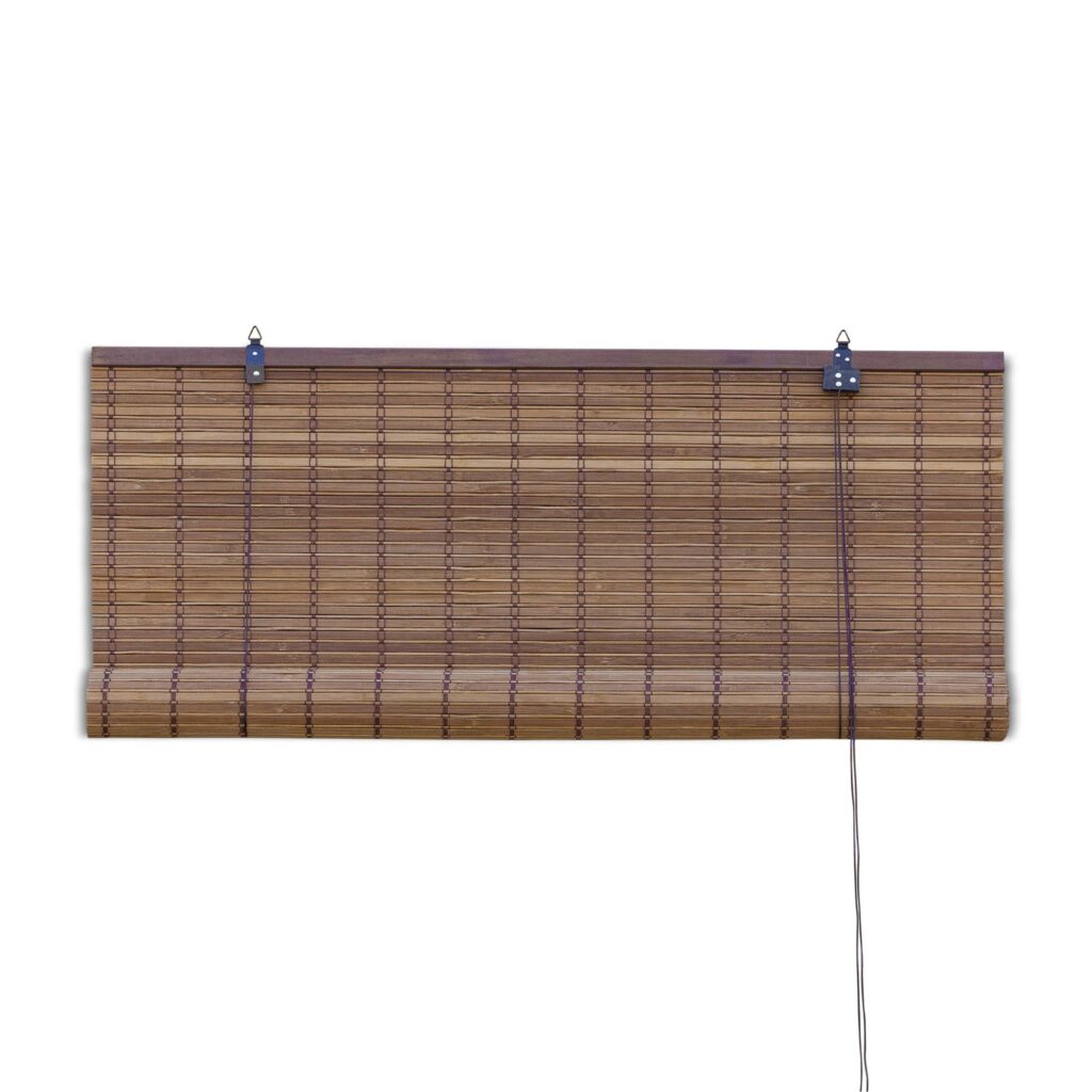 Bamboo roller blind Freddy - Brown - 150 x 160 cm - Bamelle