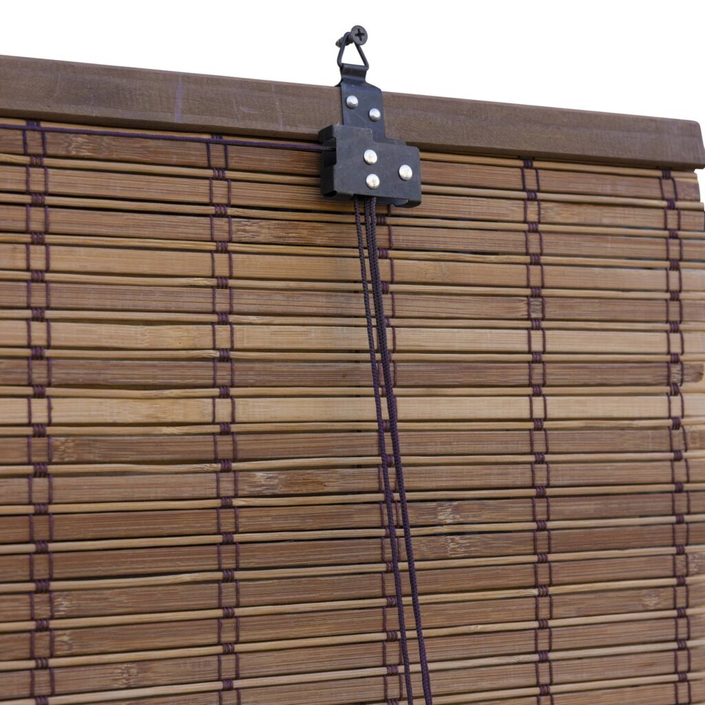 Bamboo roller blind Freddy - Brown - 150 x 160 cm - Bamelle