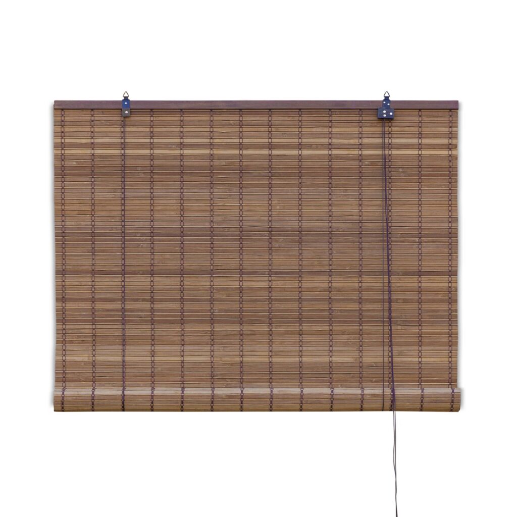 Bamboo roller blind Freddy - Brown - 150 x 160 cm - Bamelle
